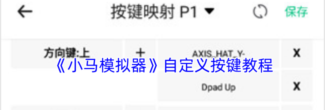 《小马模拟器》自定义按键教程
