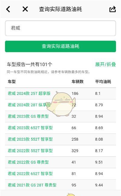 《小熊油耗》查看车型油耗方法