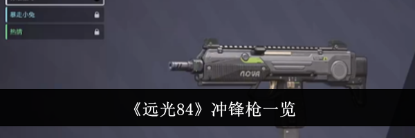《远光84》冲锋枪一览