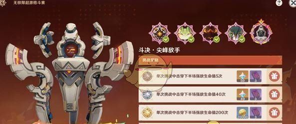 《原神》无极限超激格斗赛第五天满分攻略