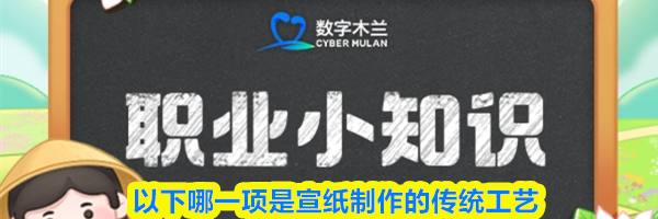 以下哪一项是宣纸制作的传统工艺