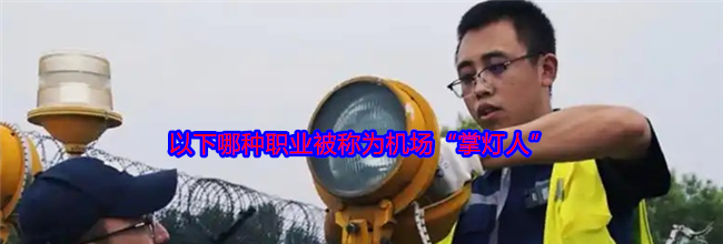 以下哪种职业被称为机场“掌灯人”