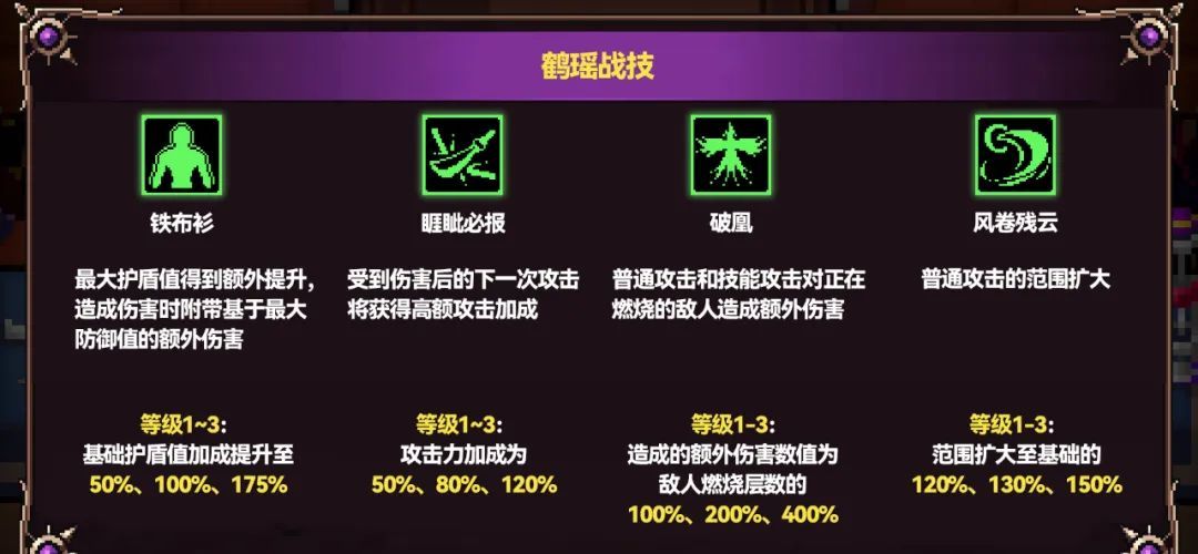 《战魂铭人》鹤瑶技能介绍