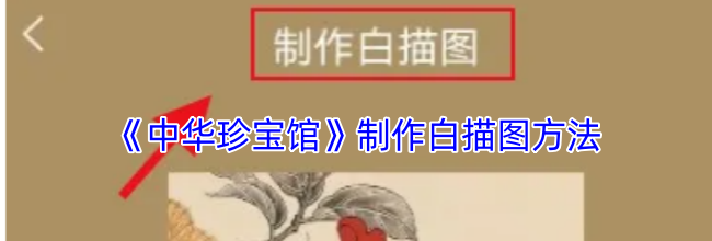 《中华珍宝馆》制作白描图方法