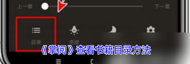 《掌阅》查看书籍目录方法