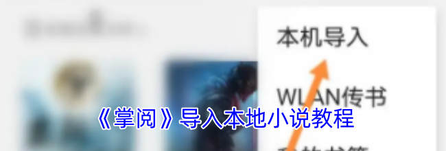 《掌阅》导入本地小说教程