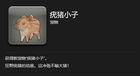 《最终幻想14：水晶世界》疣猪小子获得方法